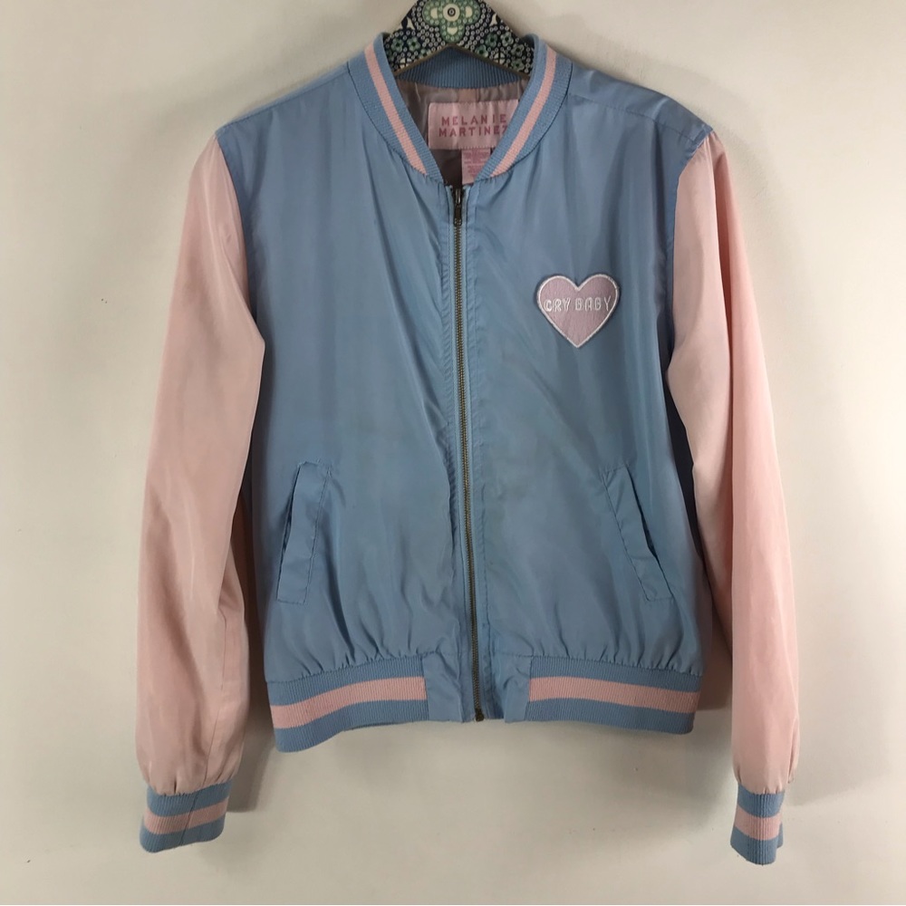 MELANIE MARTINEZ Cry Baby Satin Bomber Jacket Size Large - Picture 2 of 16